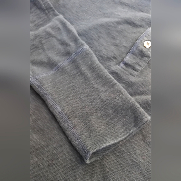 Wings + Horns long sleeve classic henley shirt men's S - Picture 6 of 10